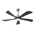 52 Inch Modern Farmhouse Solid Wood 3 Blade Ceiling Fan with Lights & Remote Control, 6 Speed DC Motor Reversible Ceiling Fan