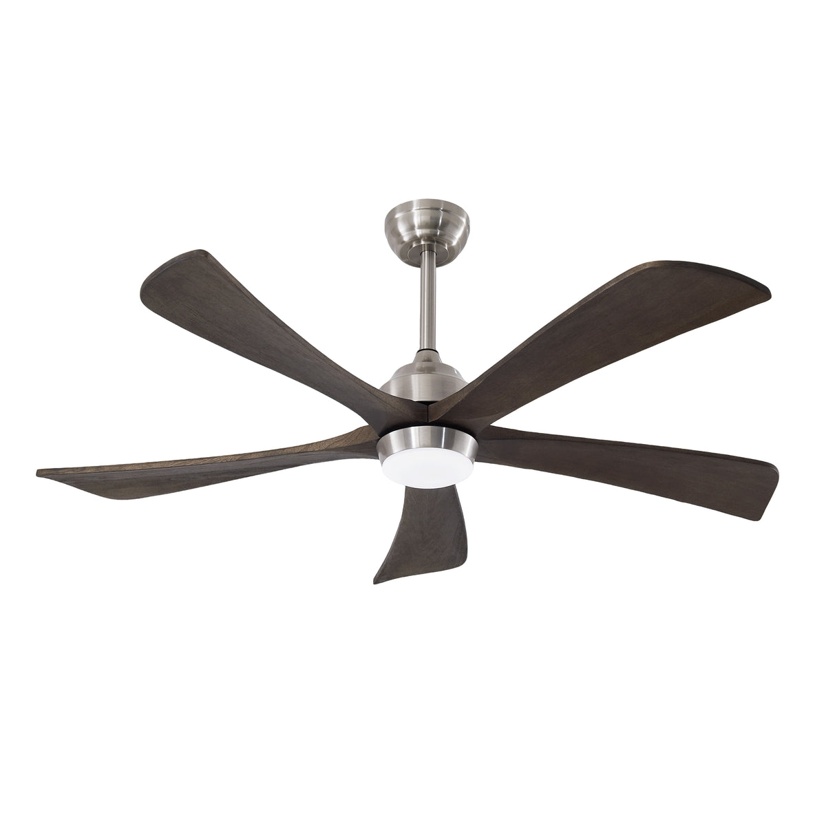 52 Inch Modern Farmhouse Solid Wood 3 Blade Ceiling Fan with Lights & Remote Control, 6 Speed DC Motor Reversible Ceiling Fan