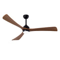 62 Inch Rustic Farmhouse Large Solid Wood 3 Blade Ceiling Fan with Lights & Remote Control, 6 Speed DC Motor Reversible Ceiling Fan