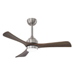 42 Inch Industrial Farmhouse Solid Wood 3 Blade Ceiling Fan with Lights & Remote Control, 6 Speed DC Motor Reversible Ceiling Fan