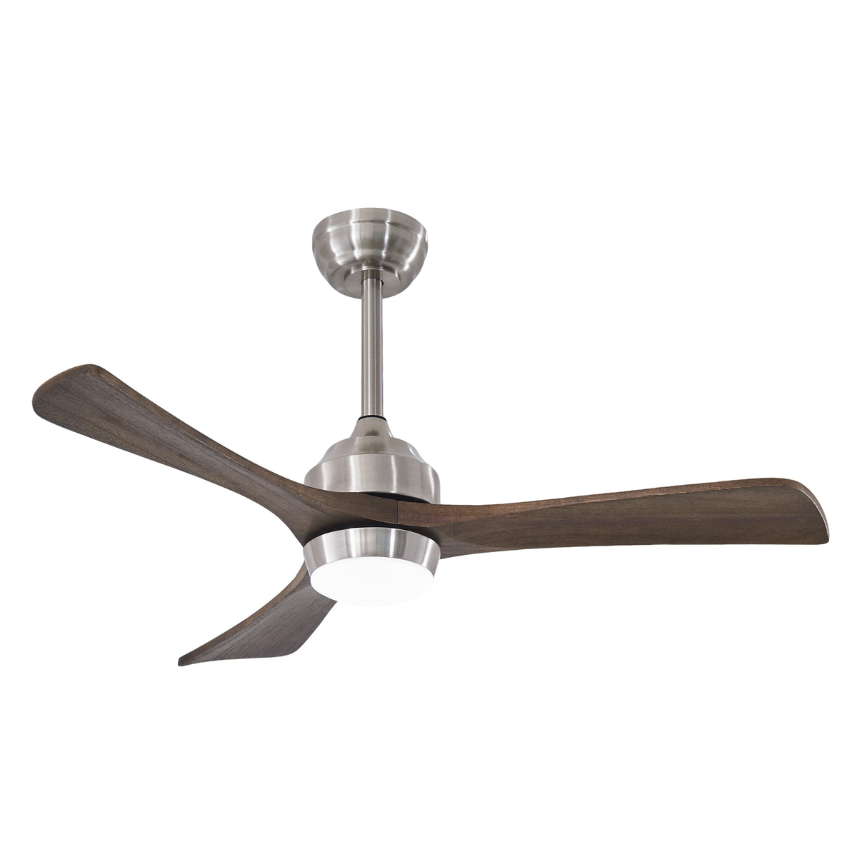 42 Inch Industrial Farmhouse Solid Wood 3 Blade Ceiling Fan with Lights & Remote Control, 6 Speed DC Motor Reversible Ceiling Fan