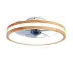 20 Inch Vintage Flush Mount Ceiling Fan with LED Light Kit & Remote Control, 6 Speed DC Motor Reversible Ceiling Fan