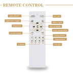 DC2011-BellaDepot 18.5" Urban Modern Flush Mount Reversible Ceiling Fan with LED Light Kit Included and Remote