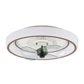 DC2011-BellaDepot 18.5" Urban Modern Flush Mount Reversible Ceiling Fan with LED Light Kit Included and Remote