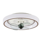 DC2011-BellaDepot 18.5" Urban Modern Flush Mount Reversible Ceiling Fan with LED Light Kit Included and Remote