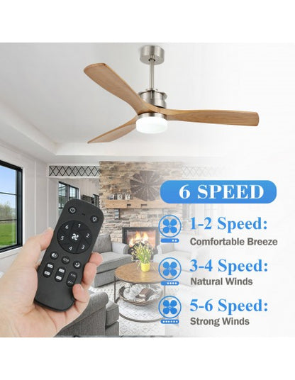 52'' 3 - Blade Reversible Standard Ceiling Fan with Remote Control and LED Light Kit