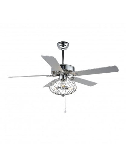 42'' Winston 5 - Blade Caged Ceiling Fan with Remote Control and Light Kit Included