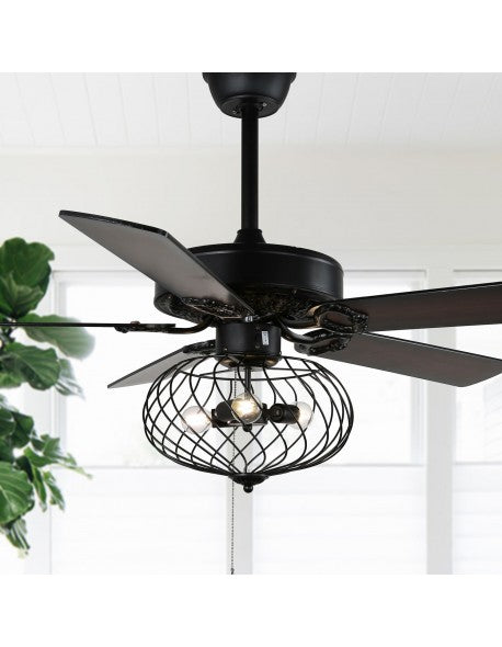 42/52'' Malayah 5 - Blade Standard Ceiling Fan with Remote Control and Light Kit Included