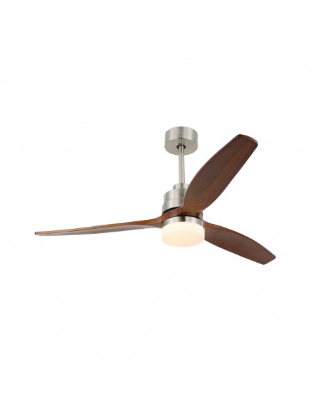 52¡± Black Classical LED Ceiling fan with Remote Control, Reversible DC Motor, 3 Wood Fan Blades