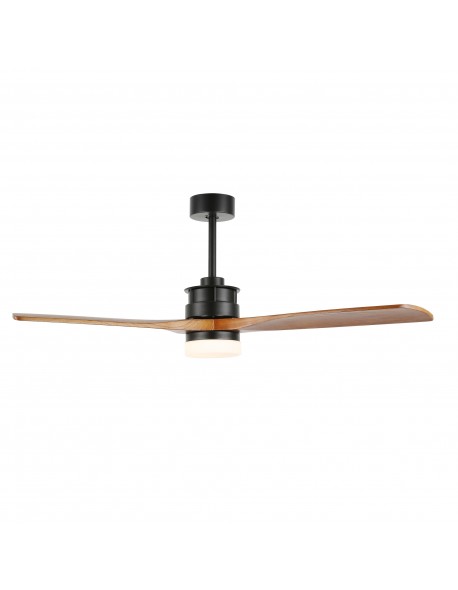 DC5210-BellaDepot 52" 3 Wooden Blades Ceiling Fan with Remote and LED Light Kit Included, 6-speed Reversible Ceiling Fan